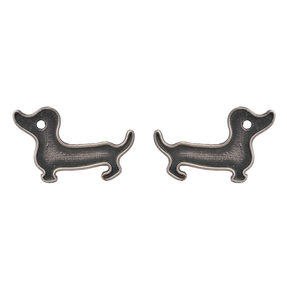 Bhola- Silver Brass oxidised stud earrings