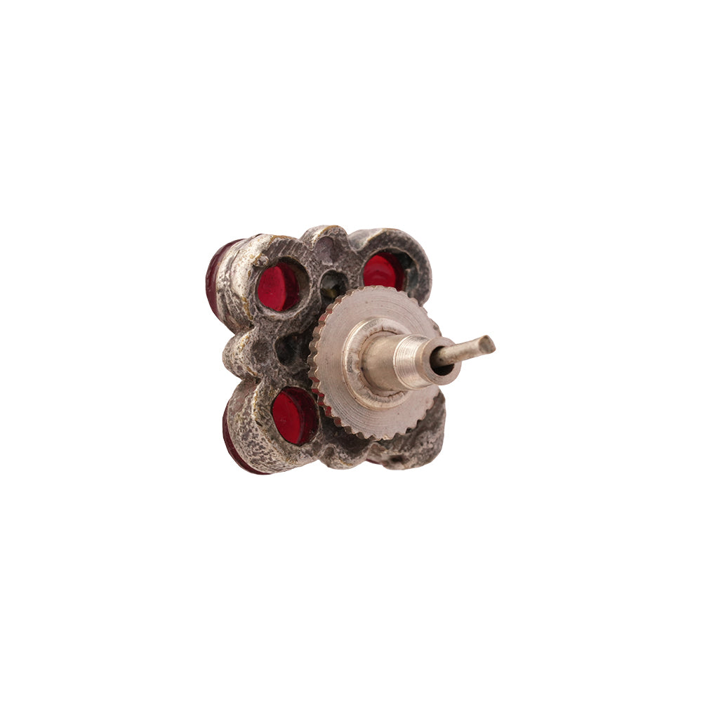 Gulal- Silver Brass Stone studded Stud Earrings