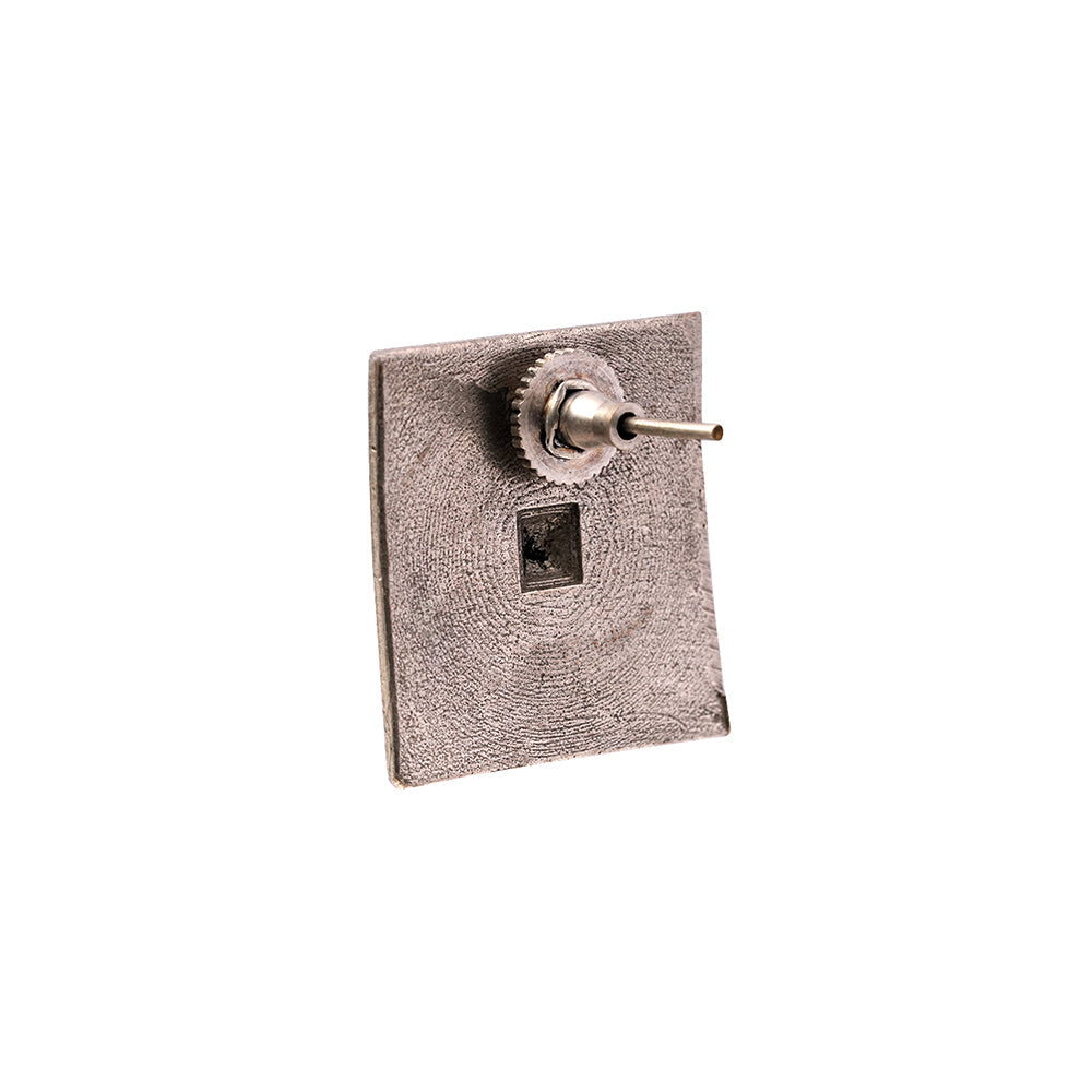 Chaukor- Silver Brass Oxidised stud earrings