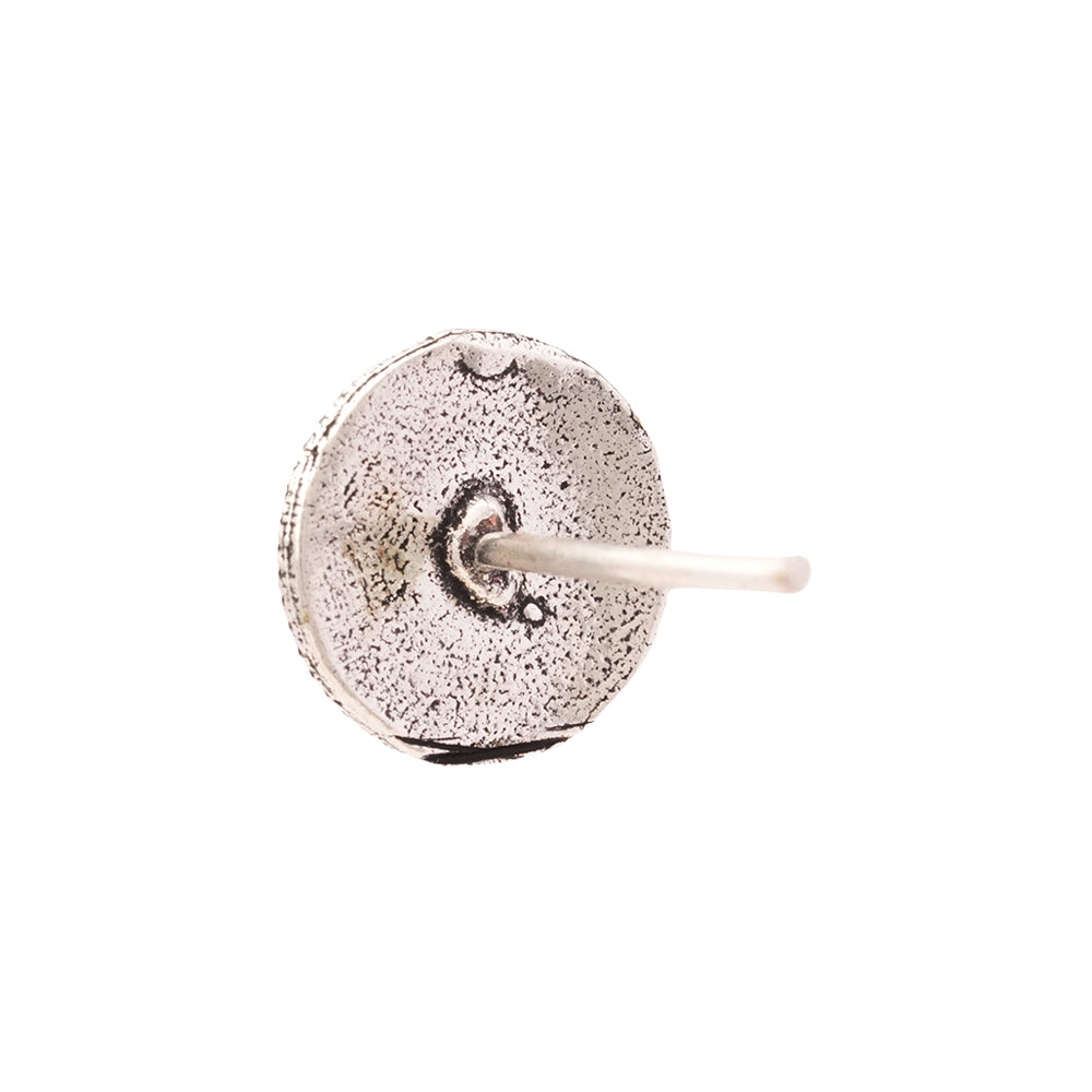 Rasika- Combo of Silver Brass Oxidised stud Earrings