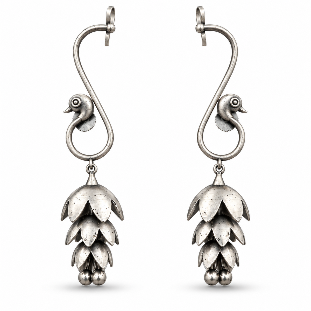 Oxidised Earring