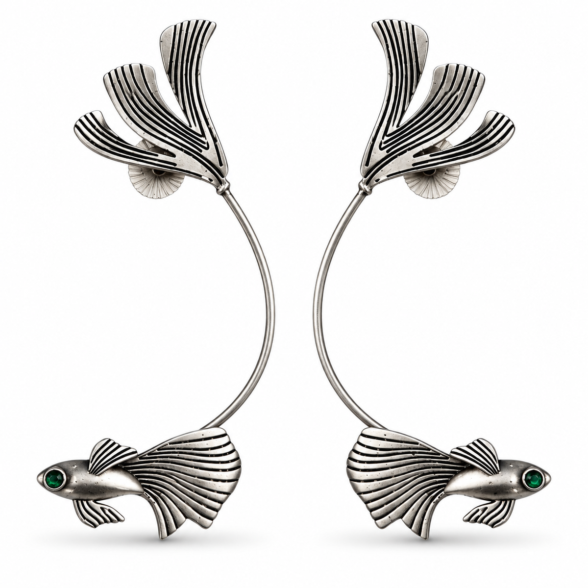 Oxidised Earring