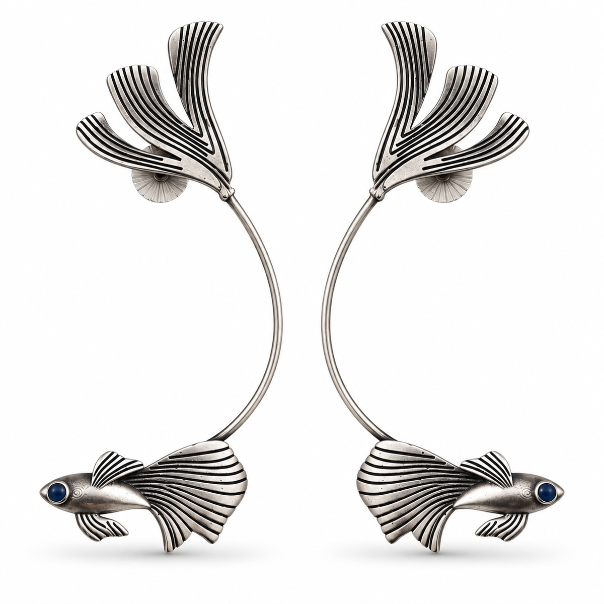 Oxidised Earring