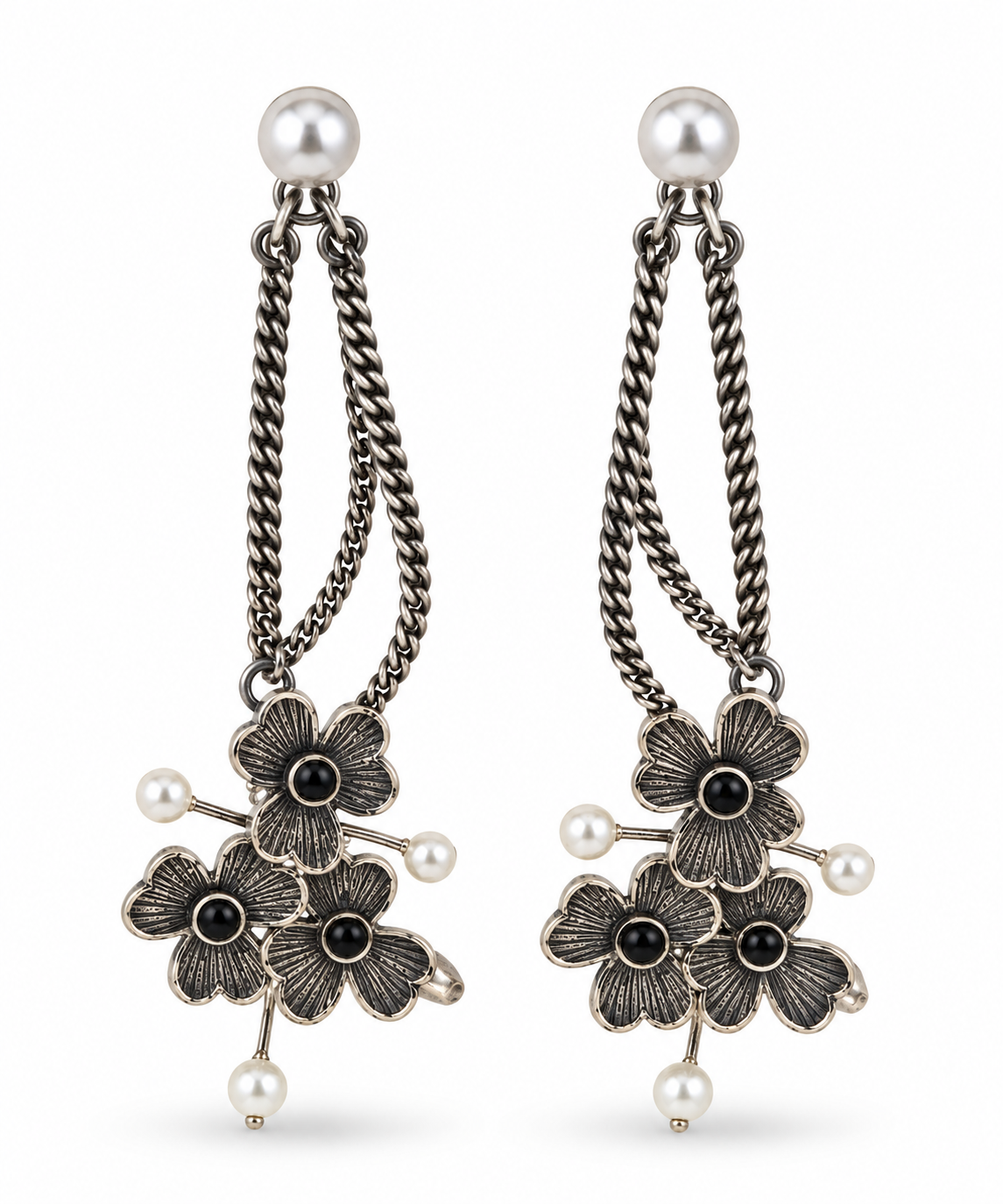 Oxidised Earring