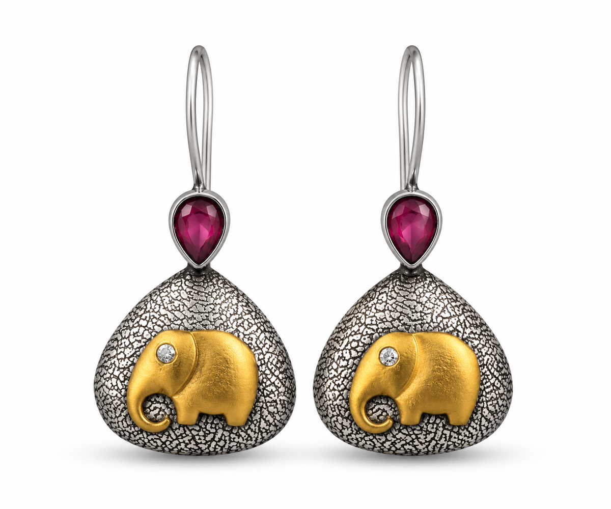 Oxidised Earring