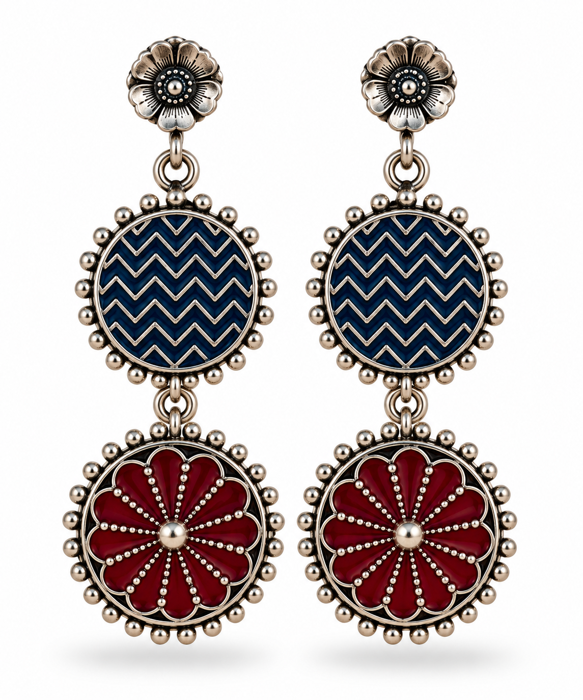 Oxidised Earring