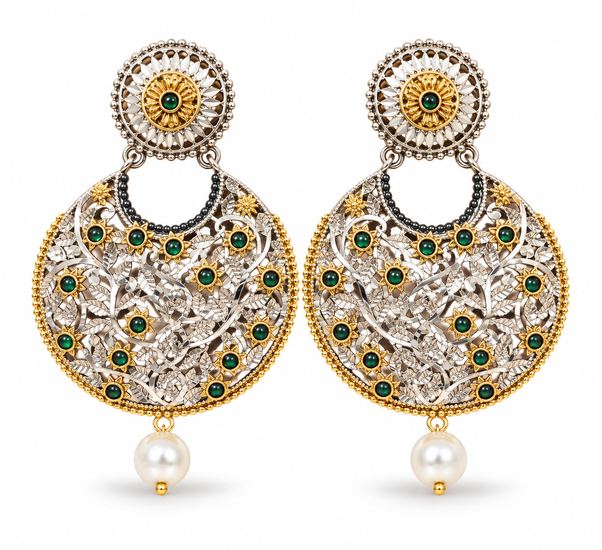 Oxidised Earring