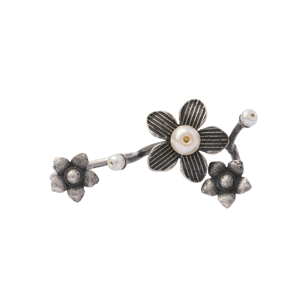 Ira- Silver oxidised ring