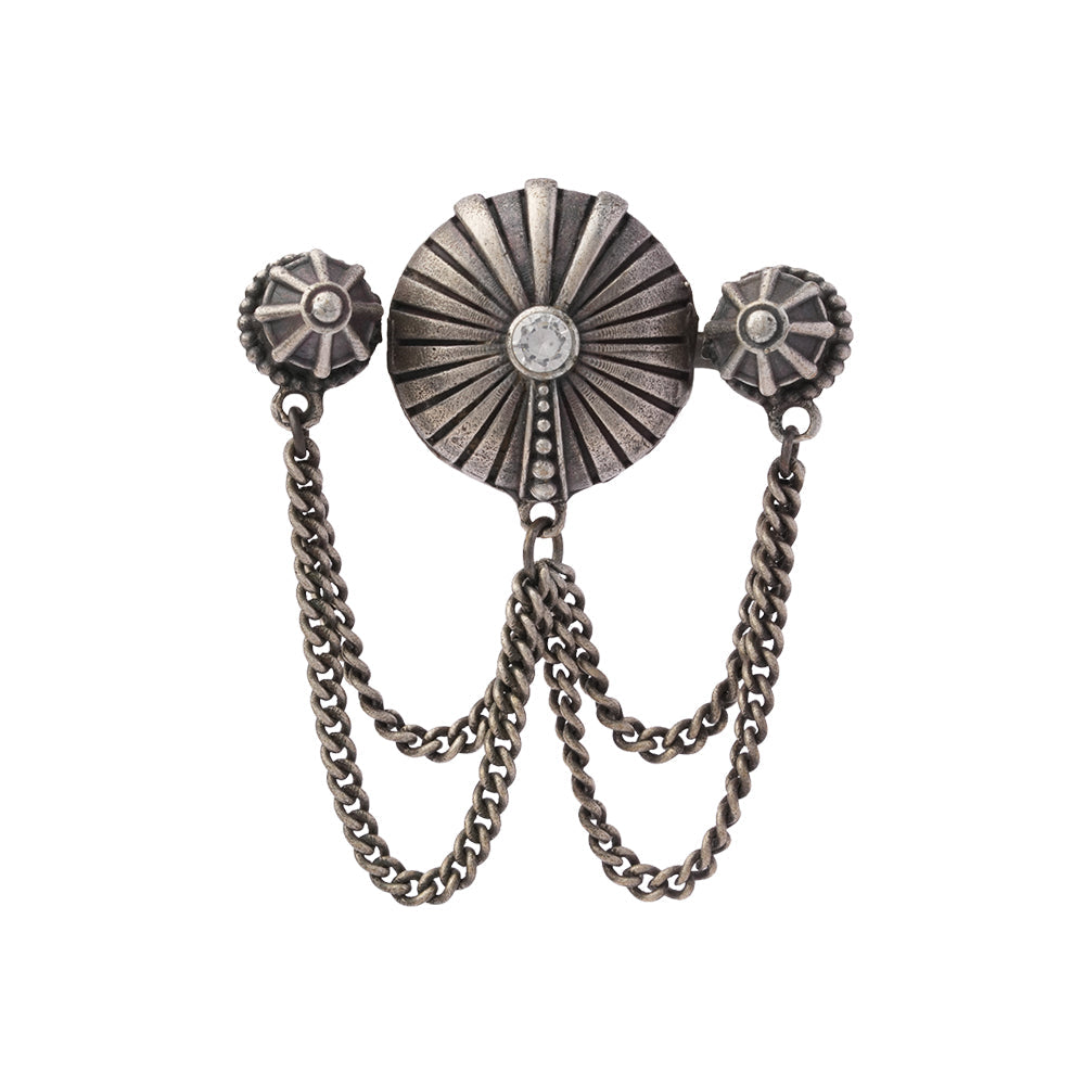 Mrigaa- Silver oxidised ring