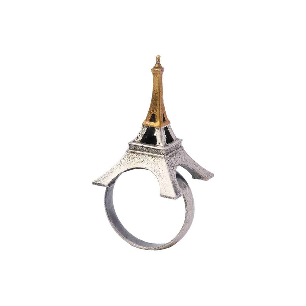 Premika- Silver oxidised ring