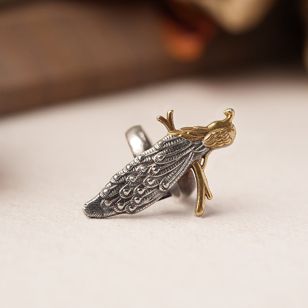 Moratara- Silver oxidised ring