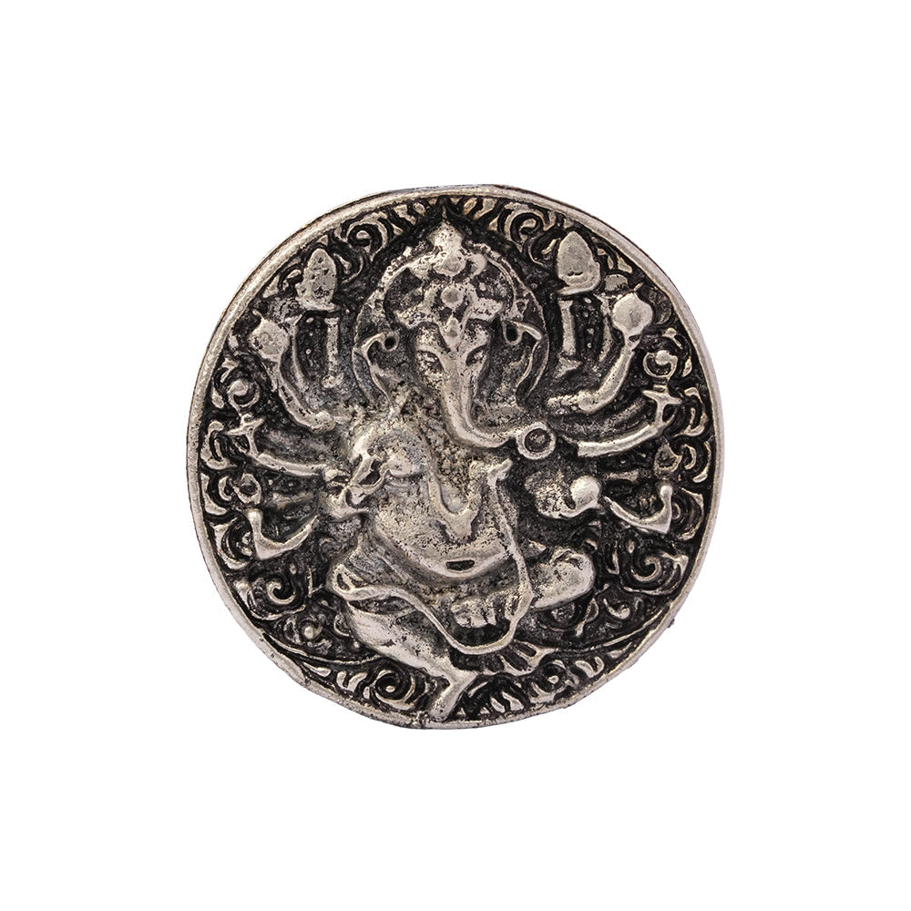 Ekadanta- Silver oxidised ring