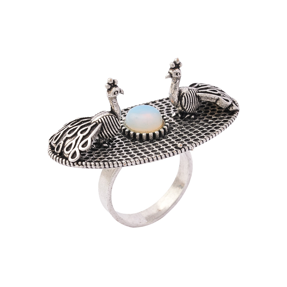 Rangat- Silver oxidised ring