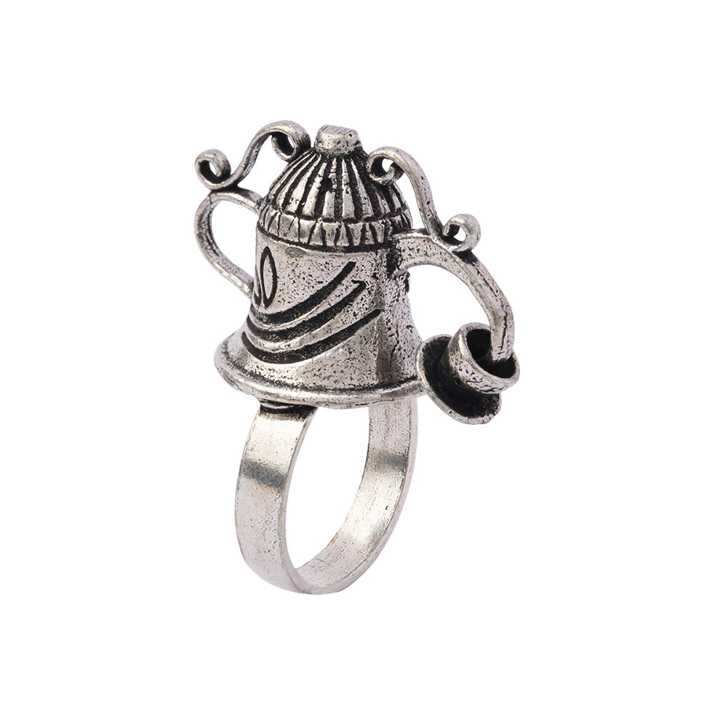 Prabhakar- Silver oxidised ring