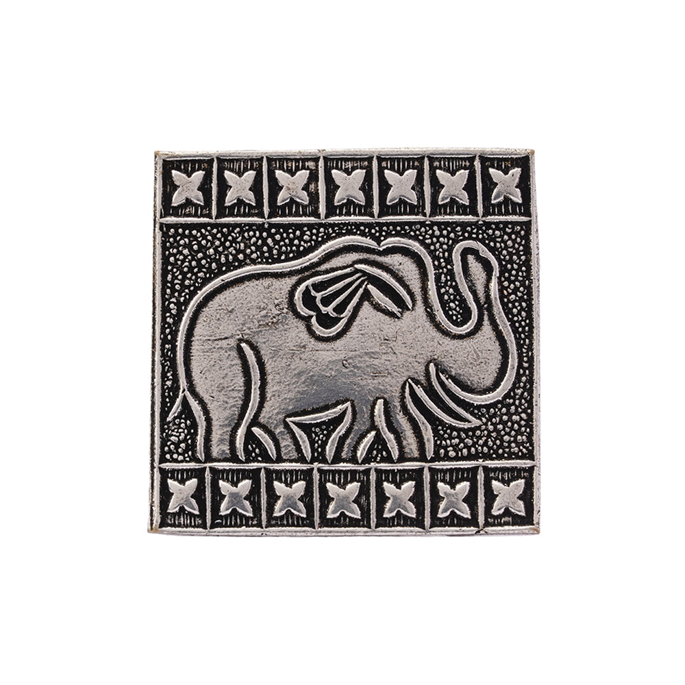 Tejomayi- Silver oxidised ring