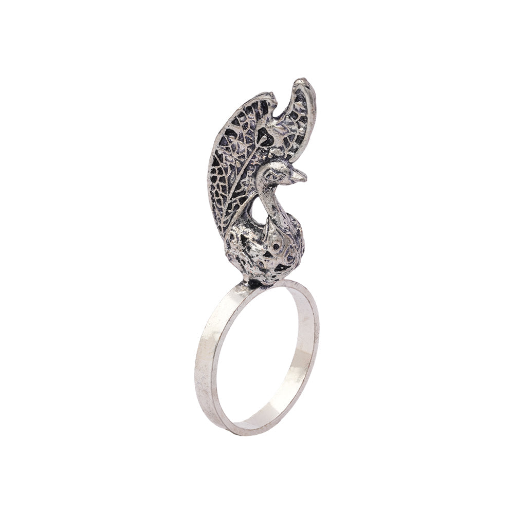Morangi- Silver oxidised ring