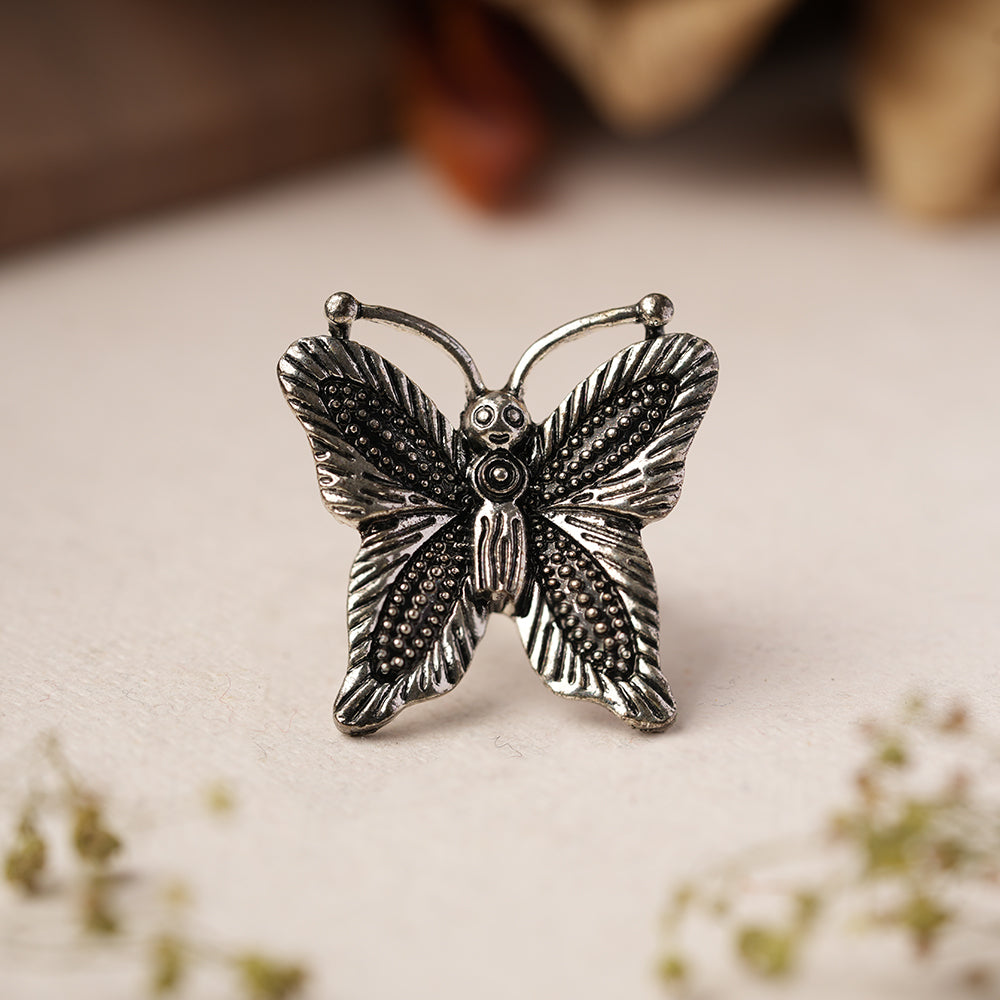 Sugati- Silver oxidised ring