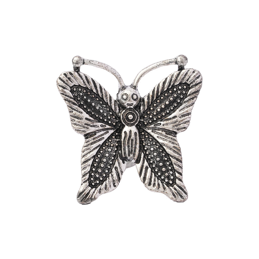 Sugati- Silver oxidised ring