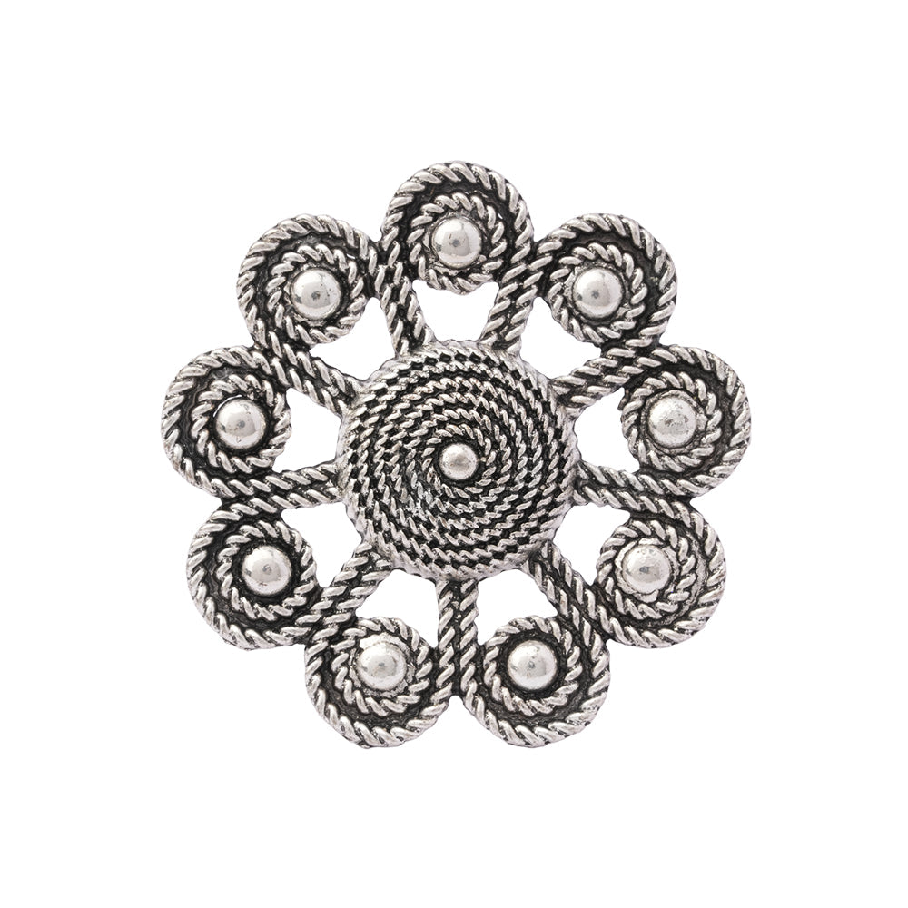 Tarangini- Silver oxidised ring