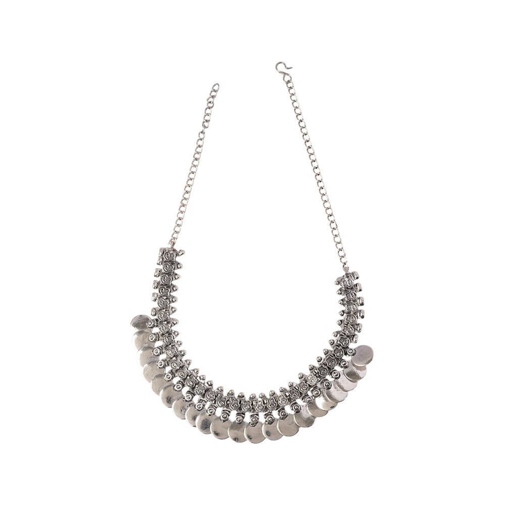 Tarini- Brass Coin Neckpiece