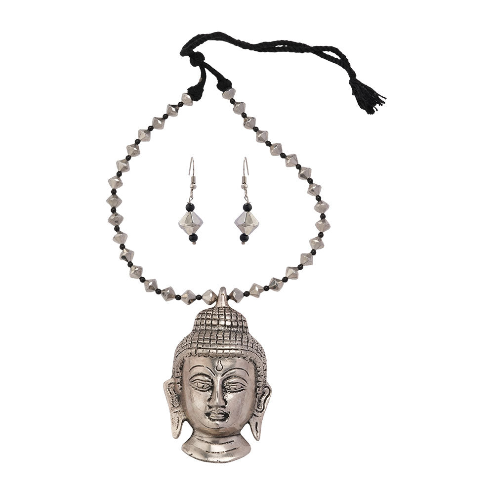 Shantika- Buddhha Brass Neckpiece Set