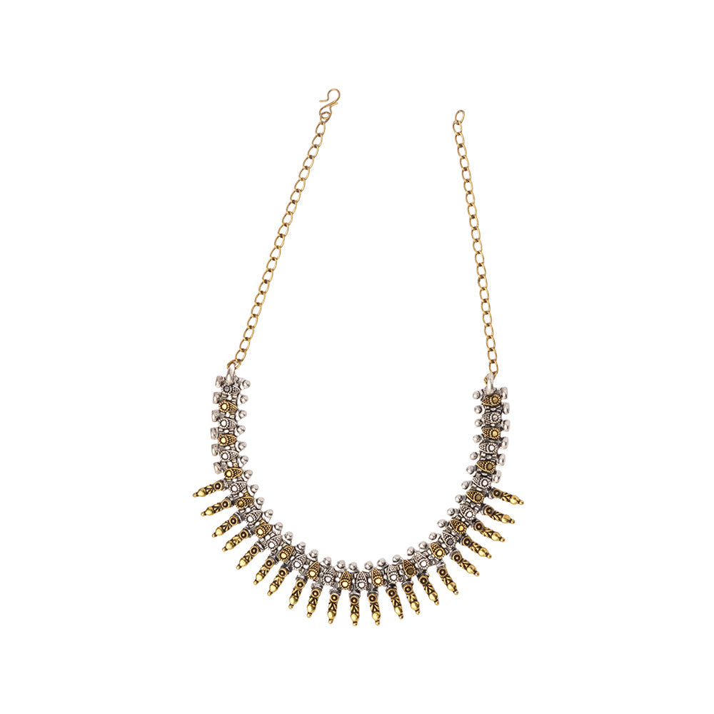 Amritangi-Brass Oxidised Necklace