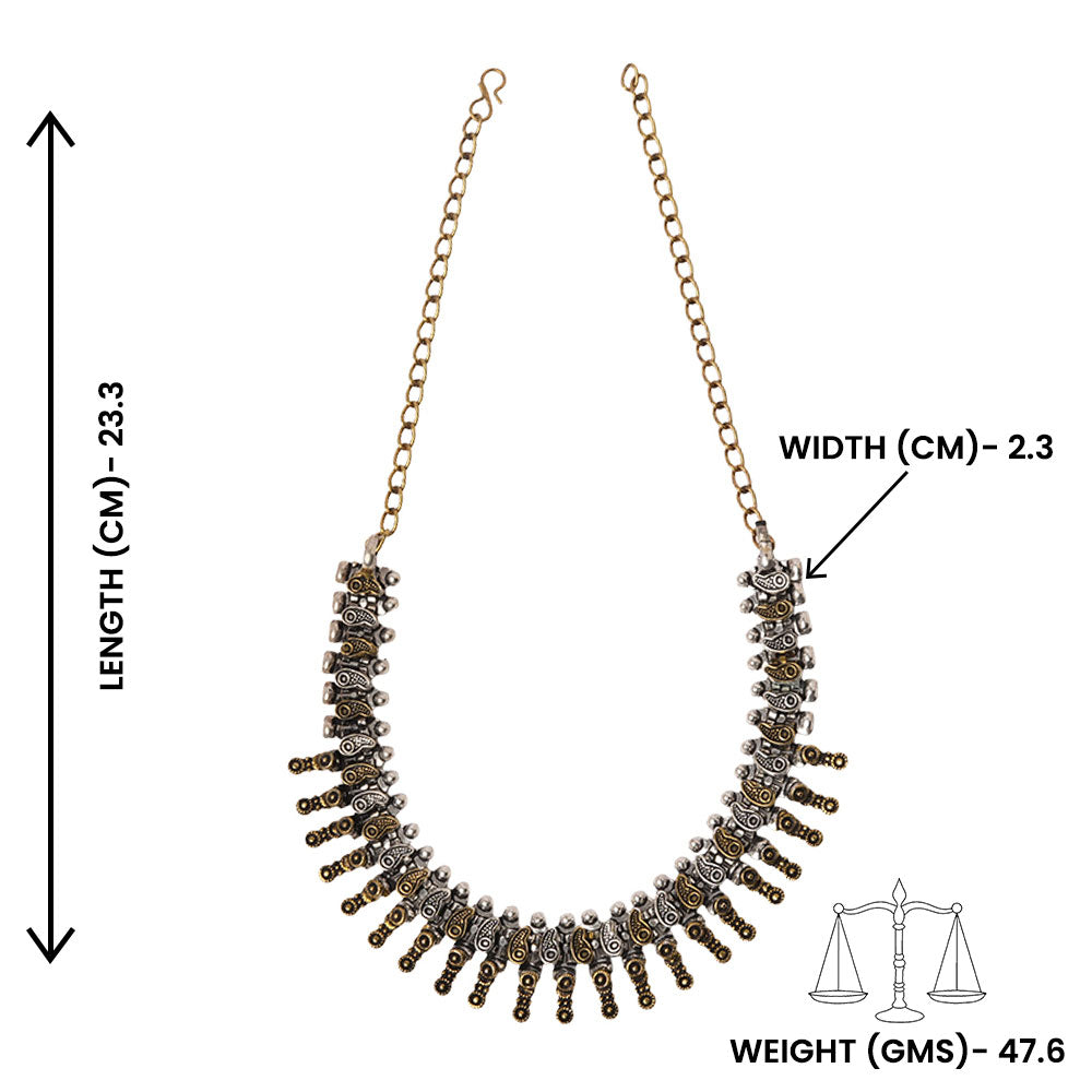 Kamalhar- Oxidised Necklace