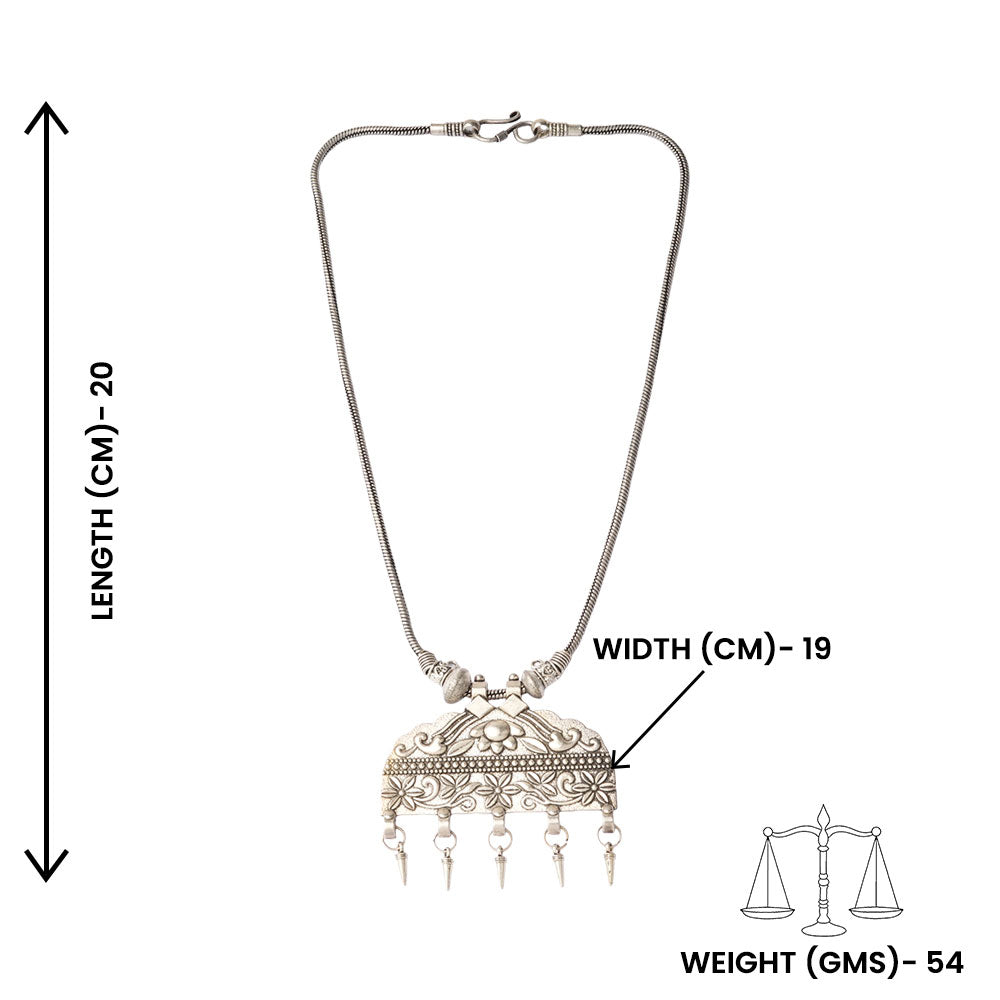 Pragyavati- Oxidised Pendant chain set