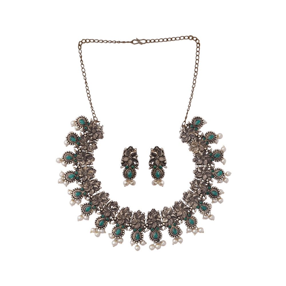Anindita- Oxidised Necklace Set