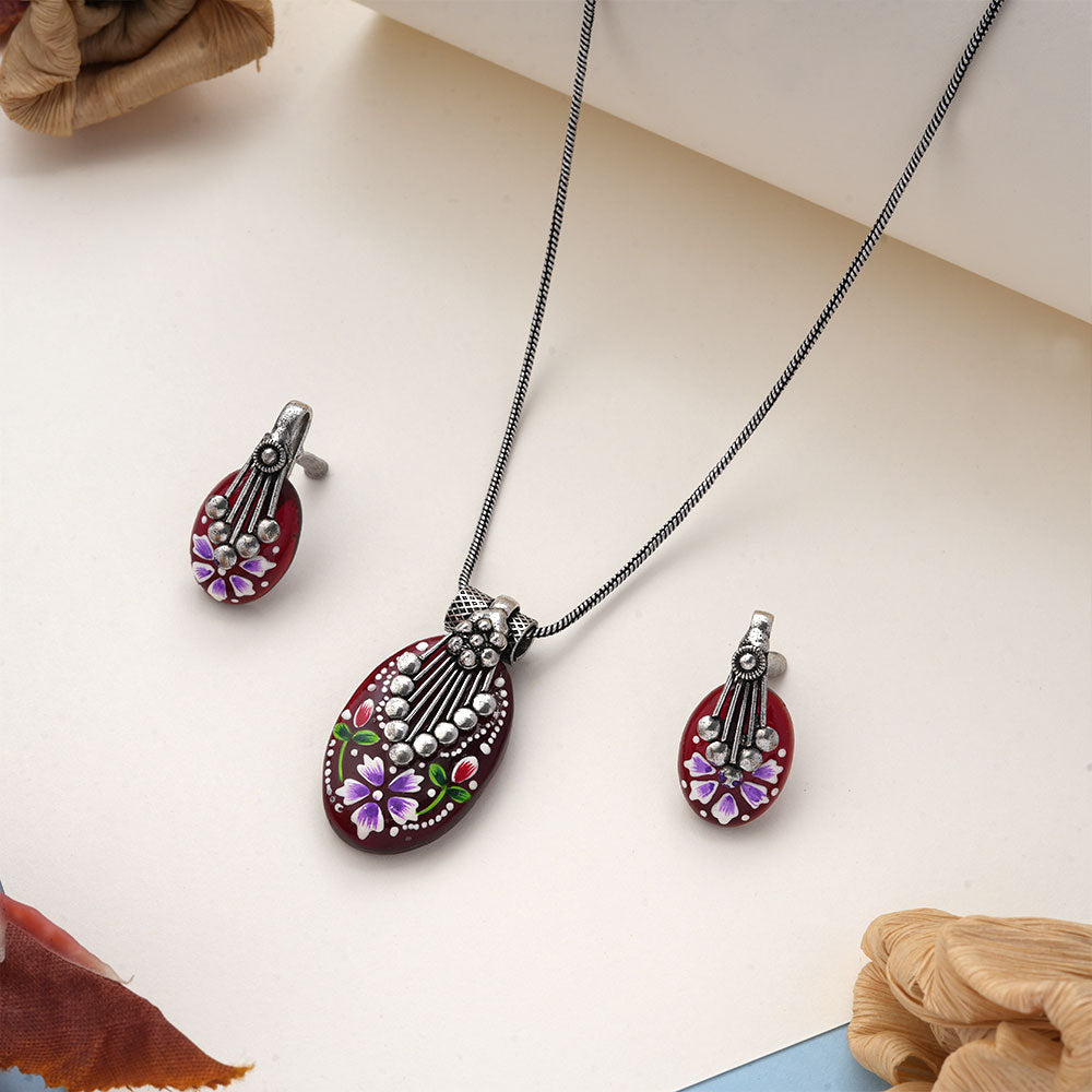 Aarshiya- Colorful Oxidised Neckpiece set