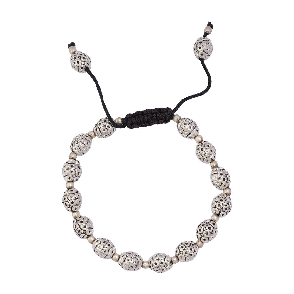 Rudra- Oxidised beaded bracelet