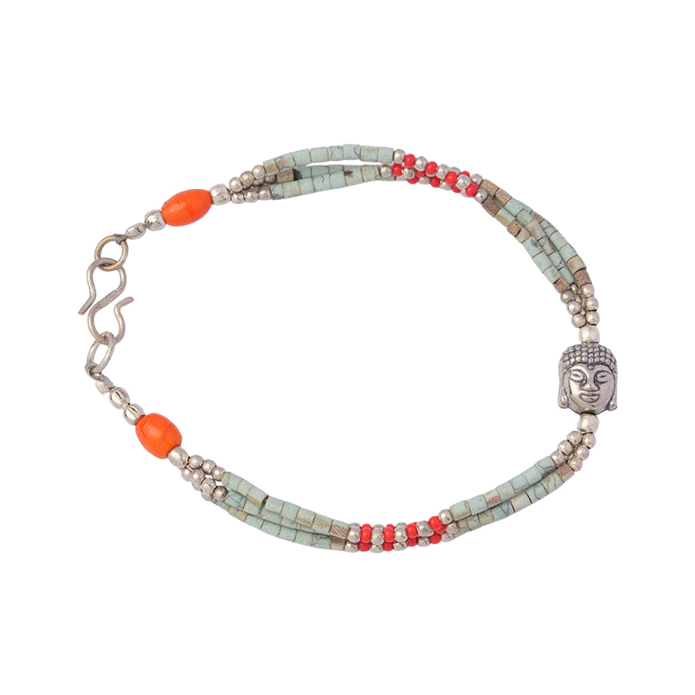 Manjari- Oxidised beaded bracelet