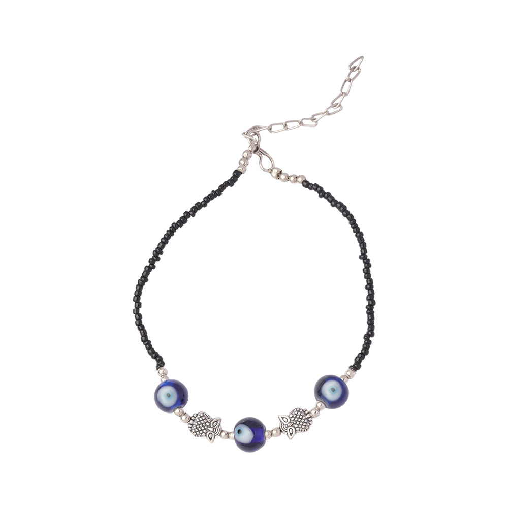 RakshaDrishti- Oxidised beaded anklet