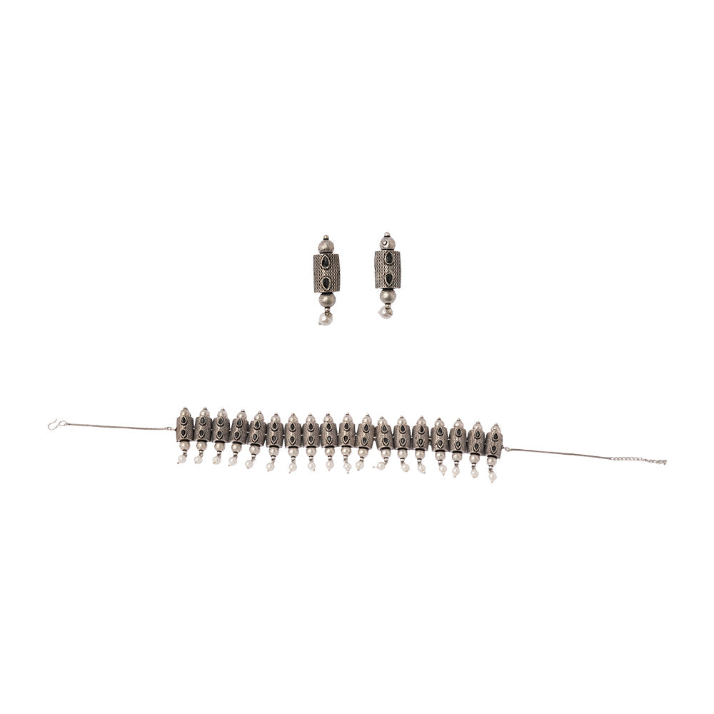 Surangana- Oxidised Necklace Set