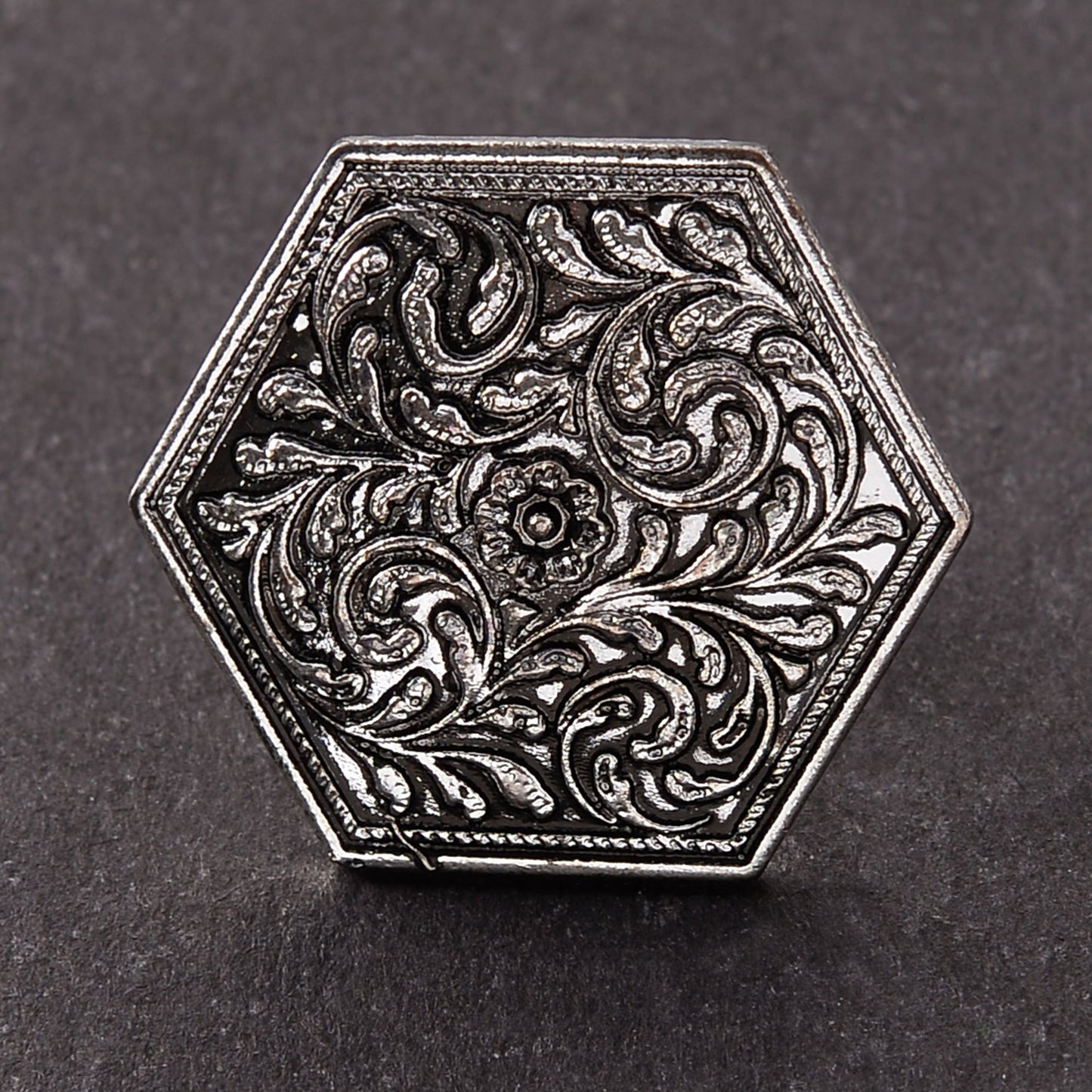 Kokila- Silver oxidised ring