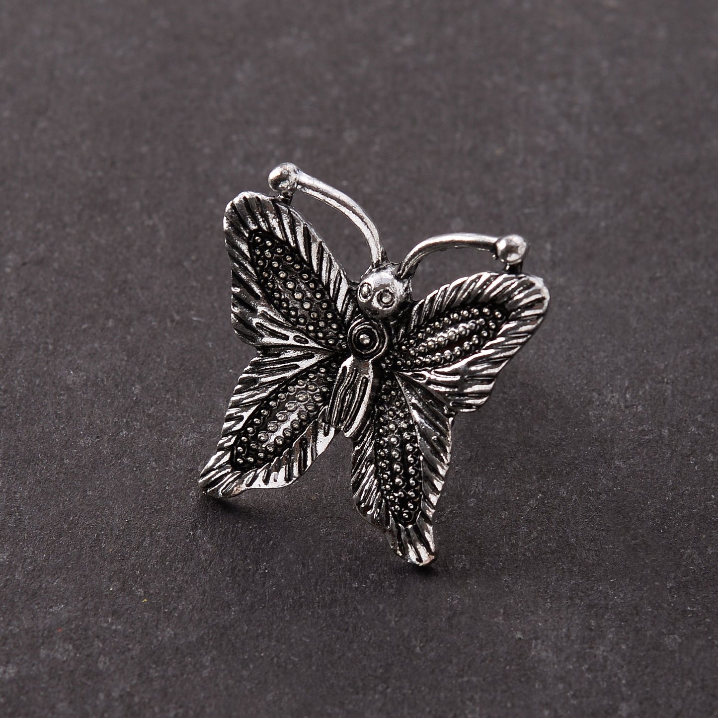 Sugati- Silver oxidised ring