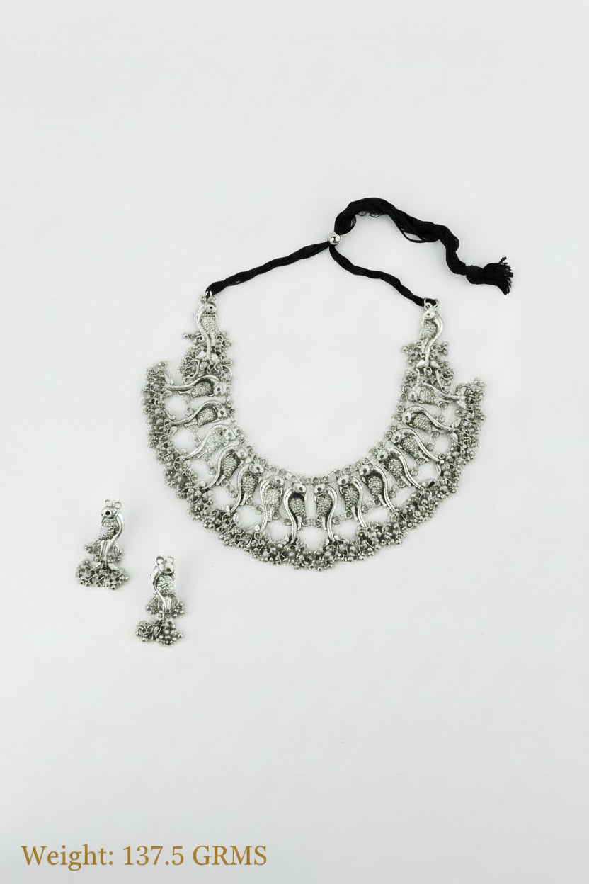 Tanirika- Oxidised Necklace Set