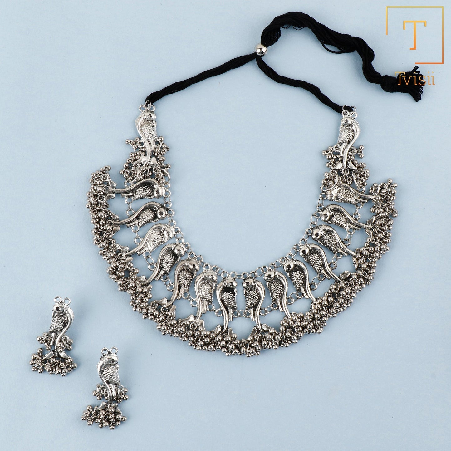 Tanirika- Oxidised Necklace Set