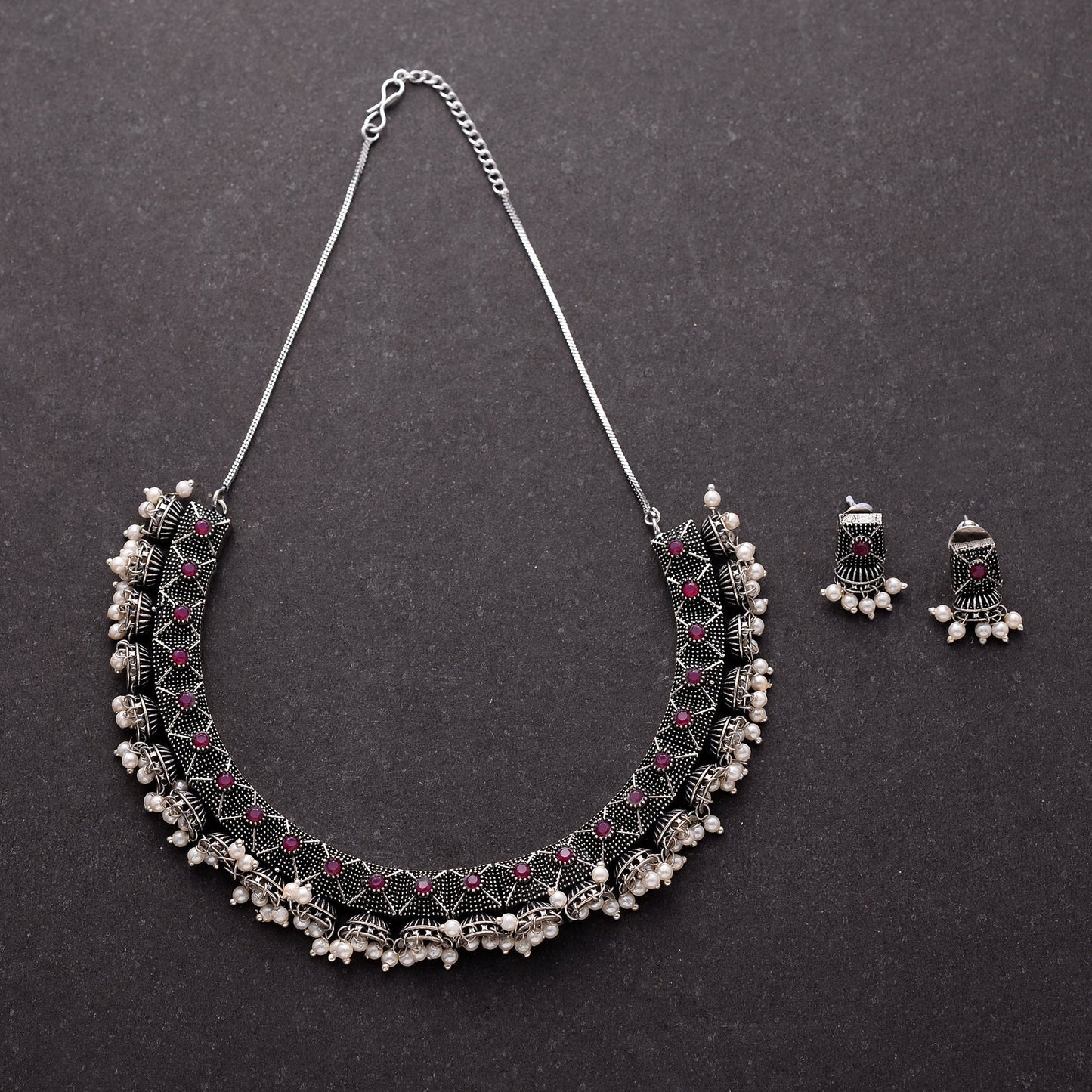 Alankrita- Oxidised Necklace Set