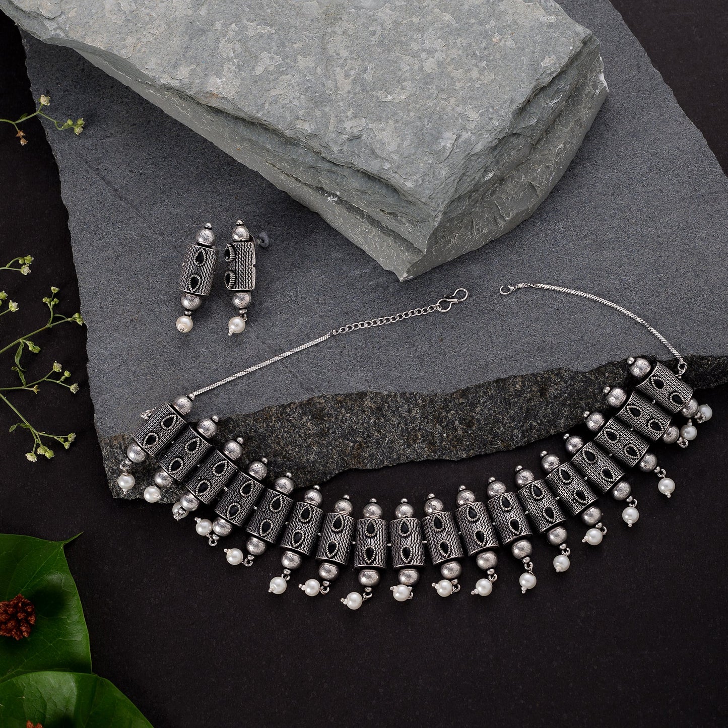 Surangana- Oxidised Necklace Set