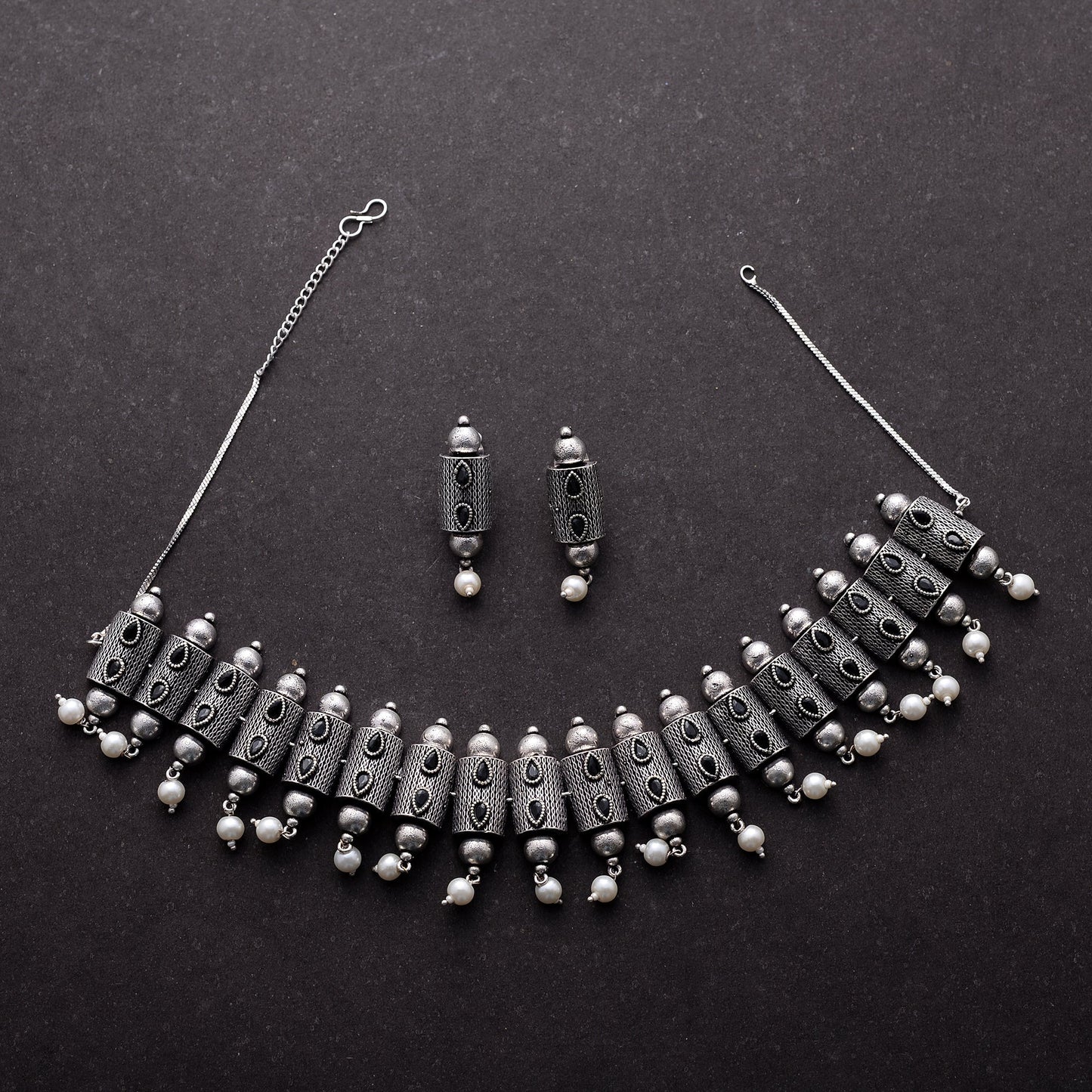 Surangana- Oxidised Necklace Set