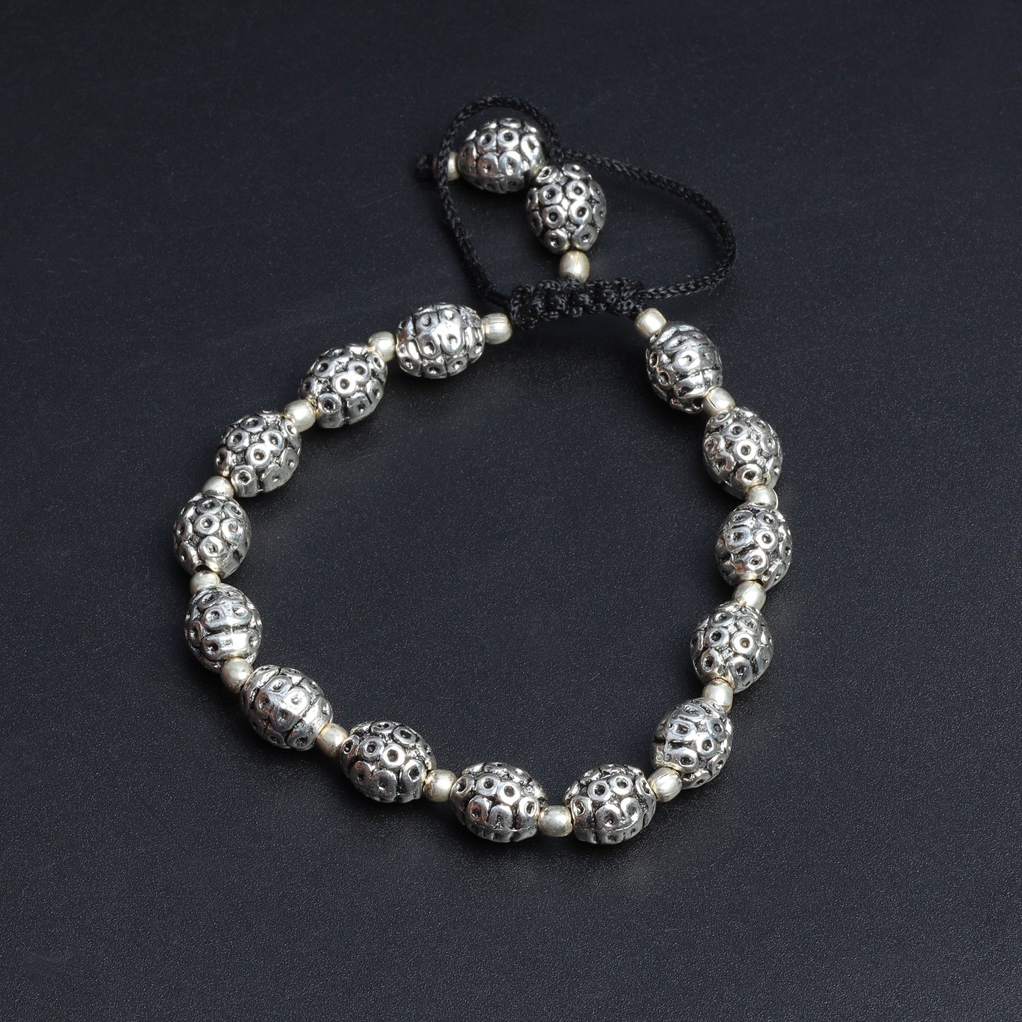 Rudra- Oxidised beaded bracelet