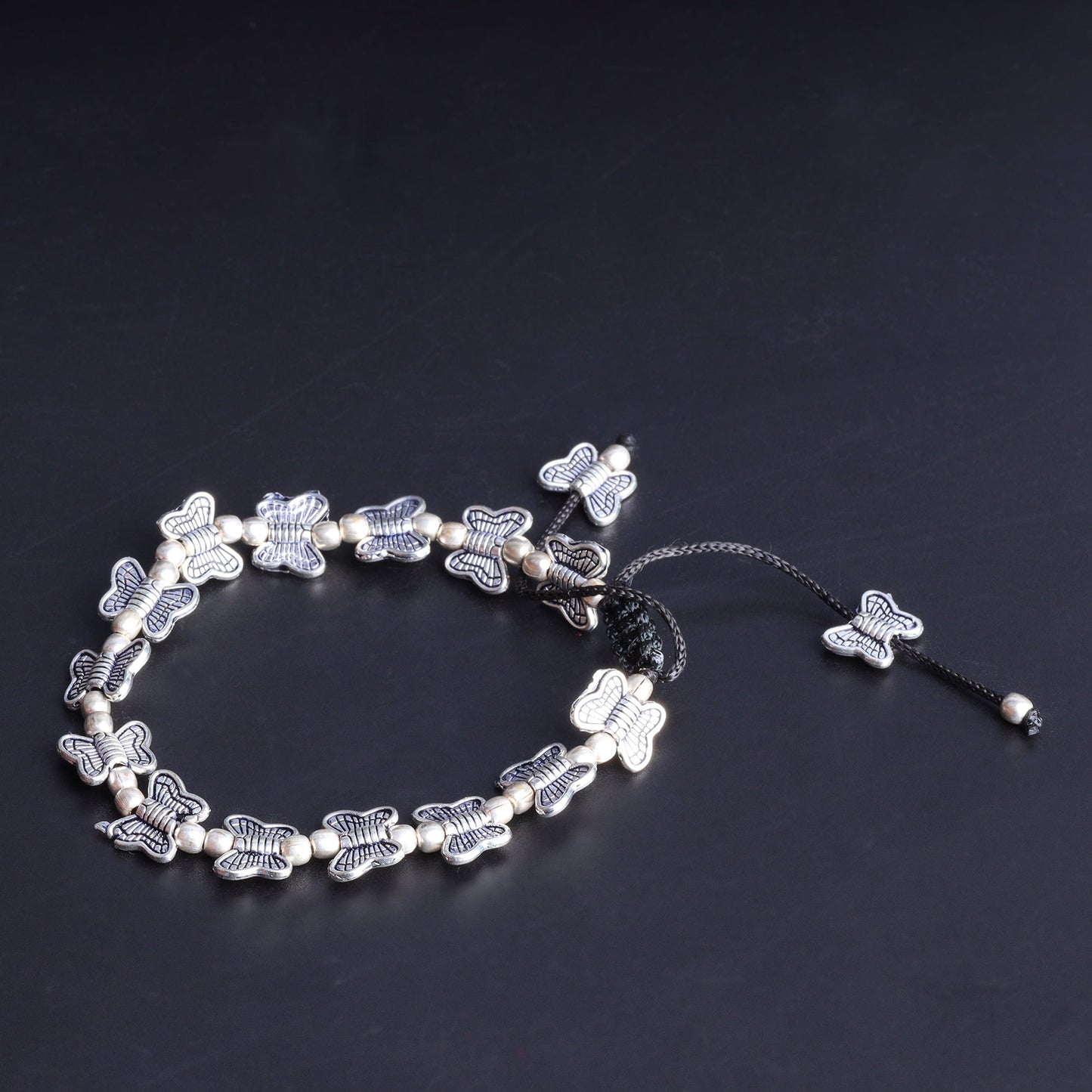 RajTitli- Oxidised beaded bracelet