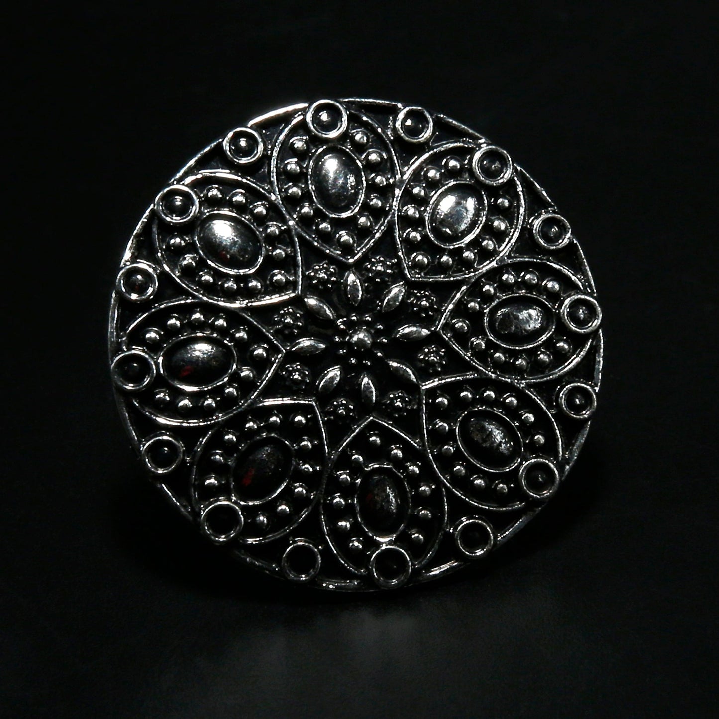 Nayika- Silver oxidised ring