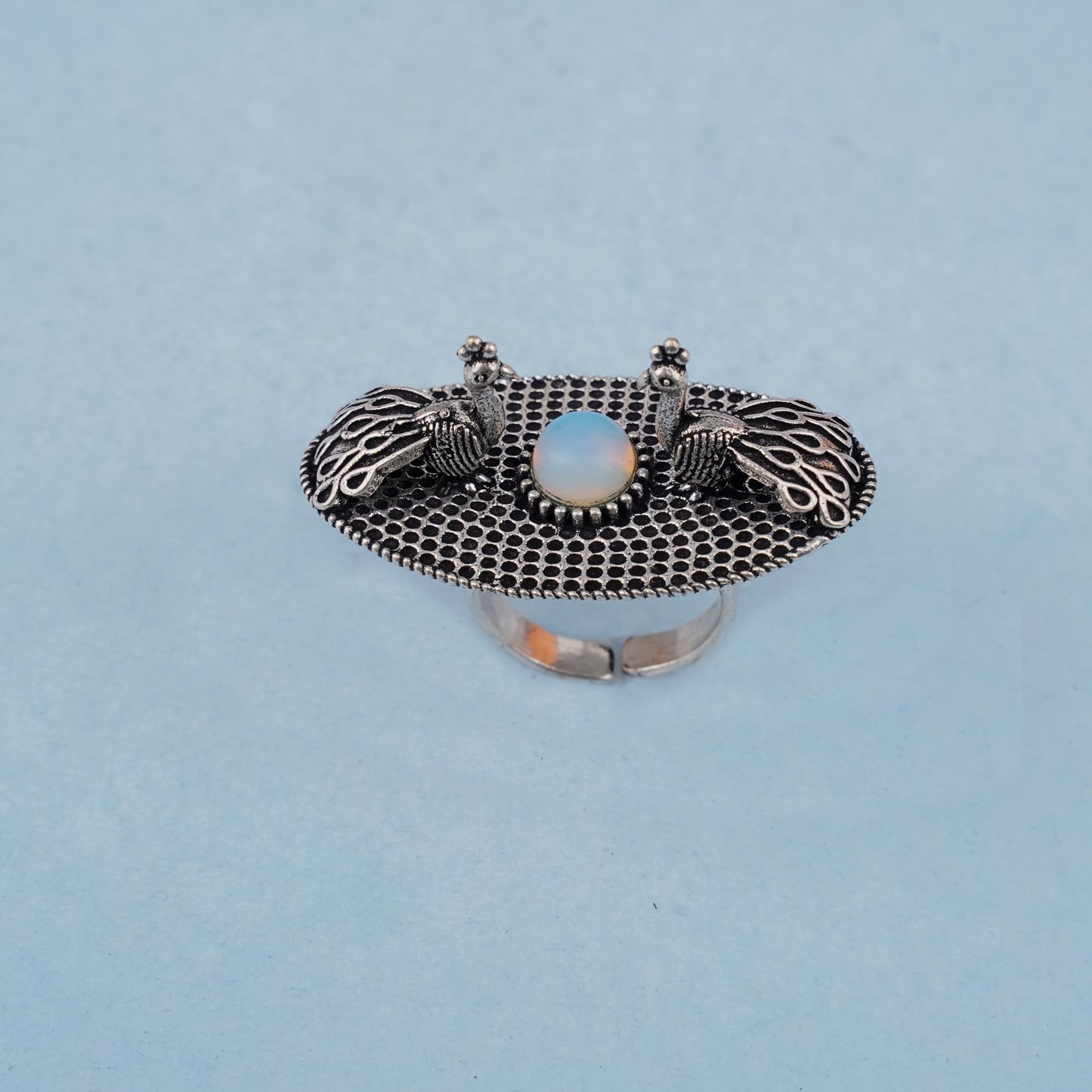 Rangat- Silver oxidised ring