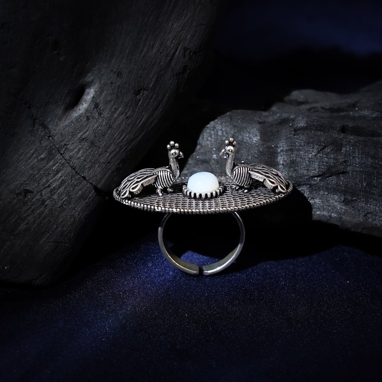 Rangat- Silver oxidised ring
