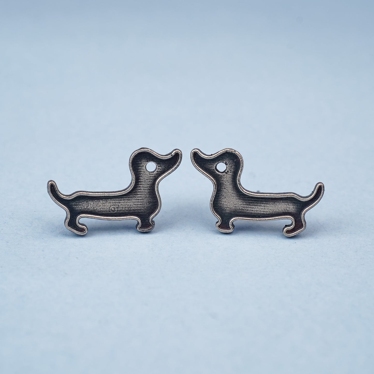 Bhola- Silver Brass oxidised stud earrings