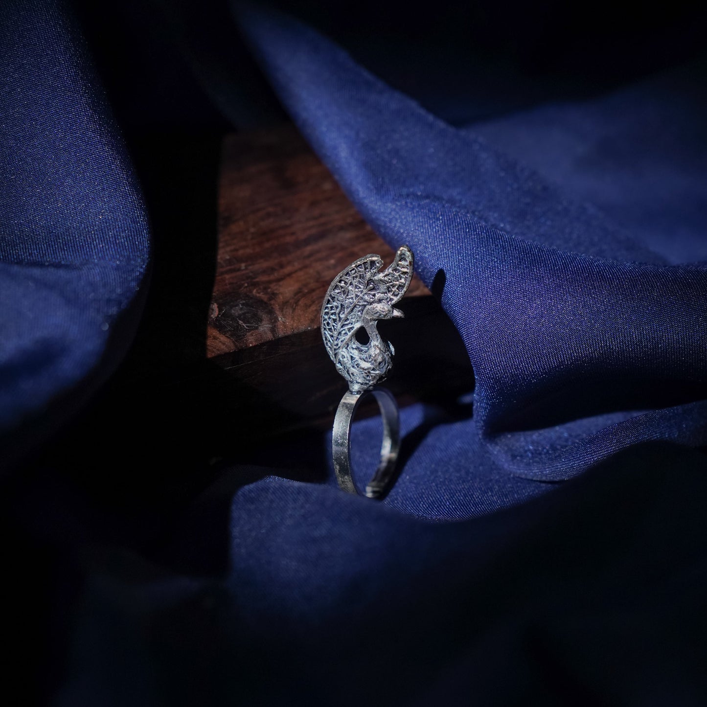 Morangi- Silver oxidised ring