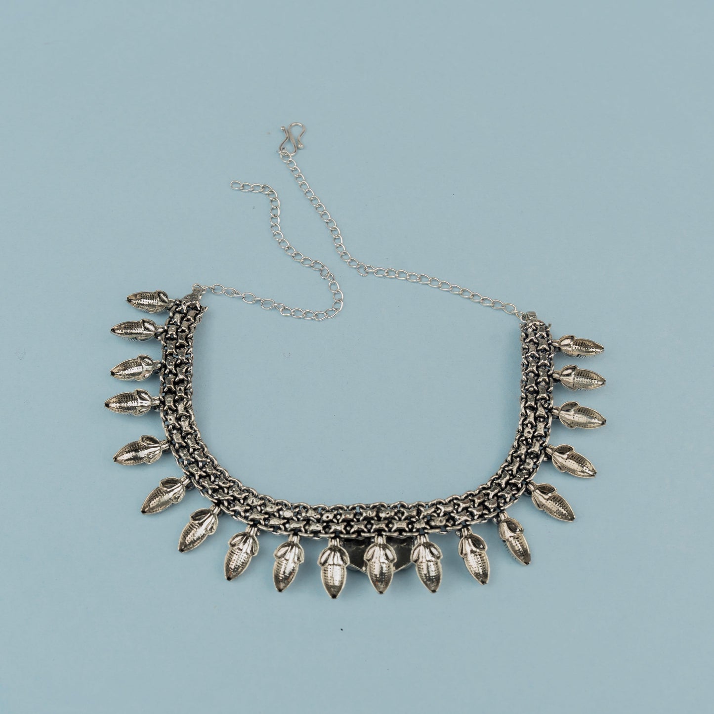Rupangi- Black stone Brass Neckpiece