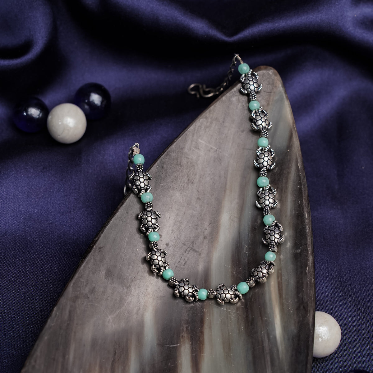 KurmaAmrit- Oxidised beaded bracelet